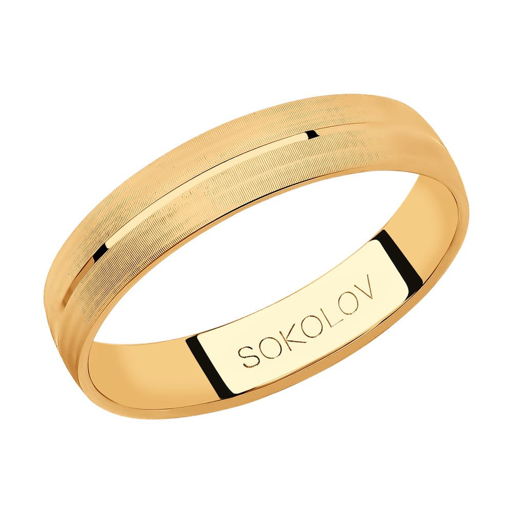 Обручальное кольцо SOKOLOV из золота, размер 21,5
